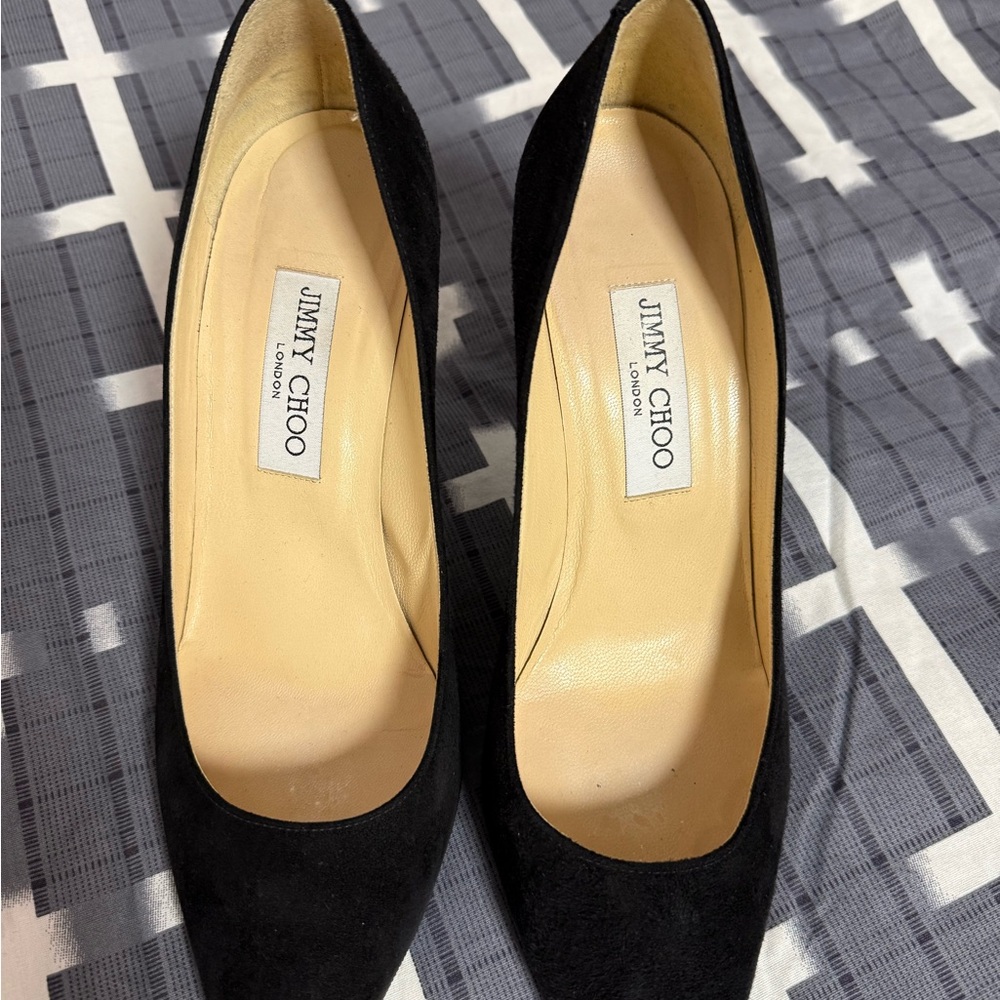 Jimmy Choo Black Suede Heels